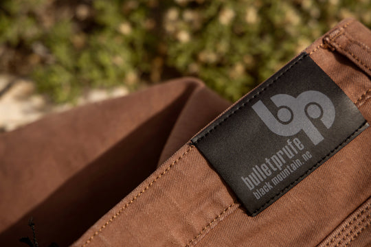 Tobacco Brown Denim - Adventure Fit - 6th Gen Bulletprufe Jeans, seamlessly blend industry-leading durability, comfort, and style.