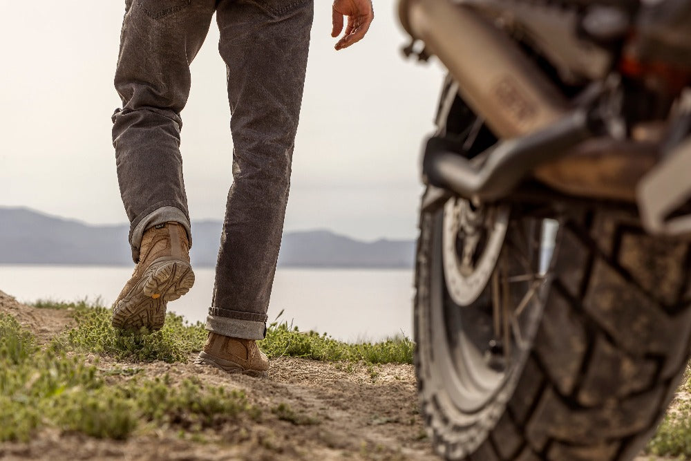 Waxed motorcycle jeans shops