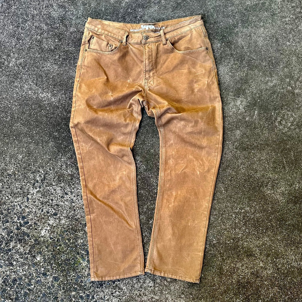 Custom tan selling Jeans