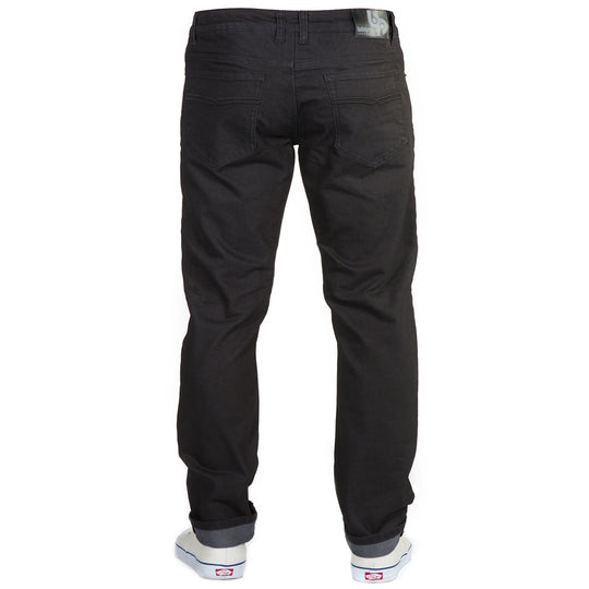 Back View: Blackout Denim - Adventure Fit - 6th Gen Bulletprufe Jeans. With the added stretch of elastane, our new 6th Gen Blackouts offer exceptional flexibility, allowing for unrestricted movement.