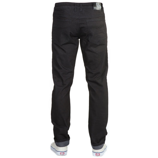 Back View of Blackout Denim - Slim Fit - 6th Gen Bulletprufe Jeans. Perfect for Your Adventures. Blackouts offer exceptional durability and flexibility, providing the freedom of movement needed for your next foray into the unknown.