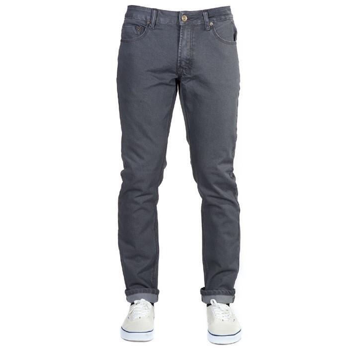 Front view of Bulletprufe Jeans Slate Grey - Adventure Fit. These khakis, in timeless slate grey denim, expertly combine exceptional comfort with unmatched durability, making them the top choice for your versatile adventures.