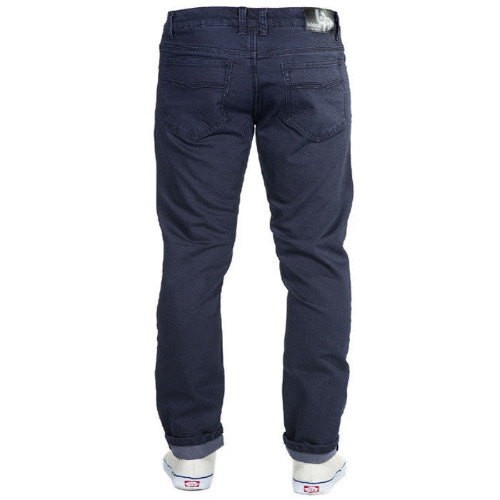 Back View of Midnight Blue Denim - Adventure Fit - 6th Gen, ultimate flexibility and freedom of movement, allowing you to tackle any scenario with ease.