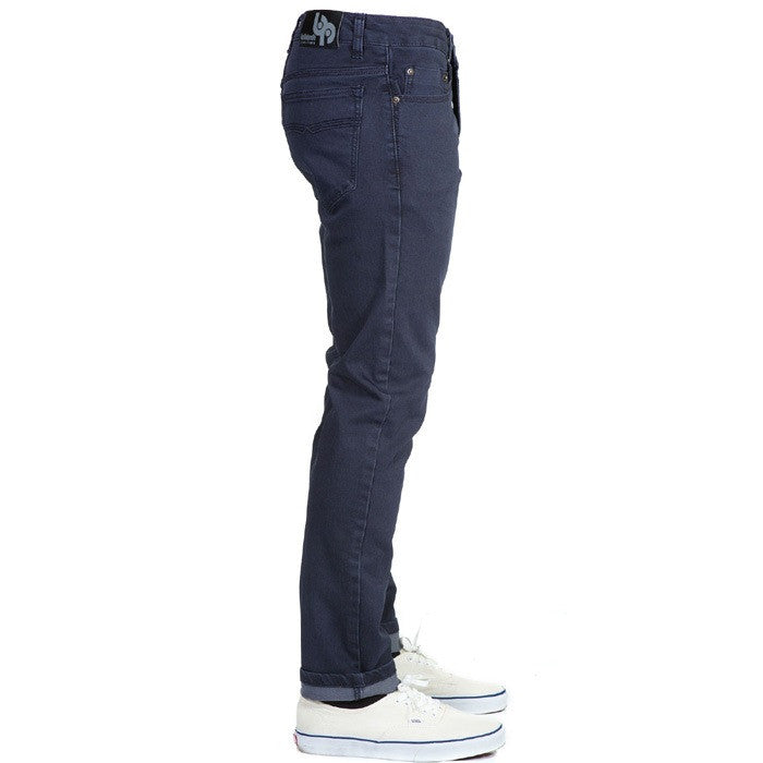 Side View of Midnight Blue Denim - Slim Fit - 6th Gen, offers unmatched strength and flexibility, built for the wild, yet refined enough for the city,