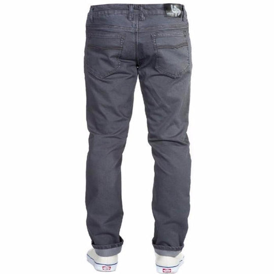 Back view of Slate Grey Denim - Adventure Fit - 6th Gen Bulletprufe Jeans, Organic cotton, super rugged ballistic nylon, PET (recycled water bottles), and Freedom of Movement elastane.