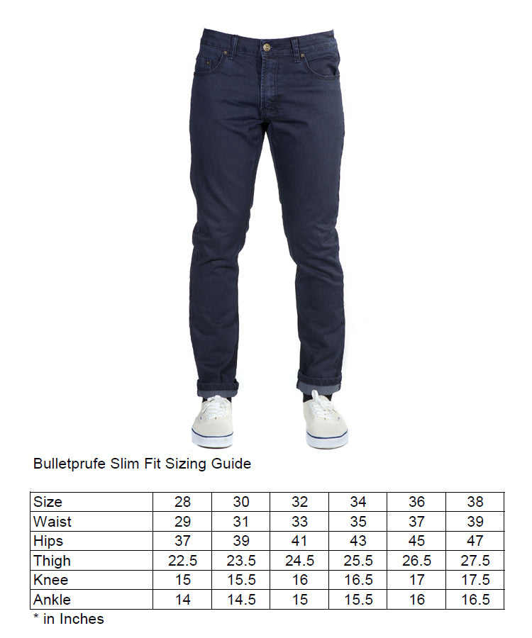 Midnight Blue Denim Slim Fit - Jeans Built For Adventure Bulletprufe