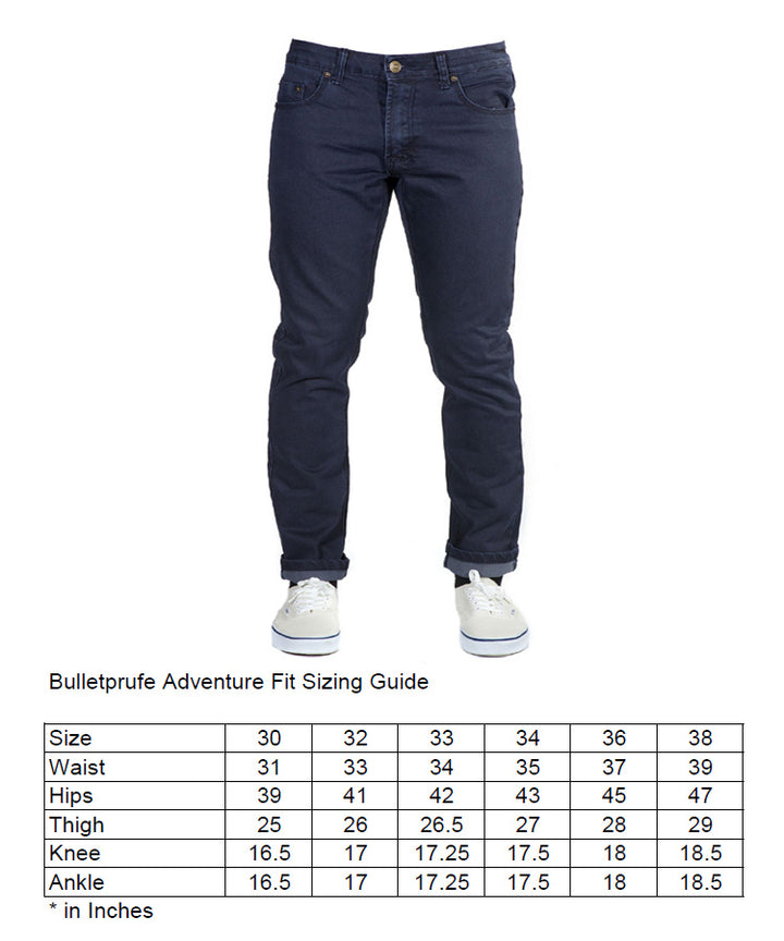 Midnight Blue Denim Adventure Fit -Jeans Built For Adventure – Bulletprufe