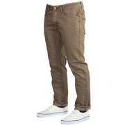 Angled view of Tobacco Brown Denim - Adventure Fit - 4th Gen Bulletprufe Jeans,seamlessly blend industry-leading durability, comfort, and style.